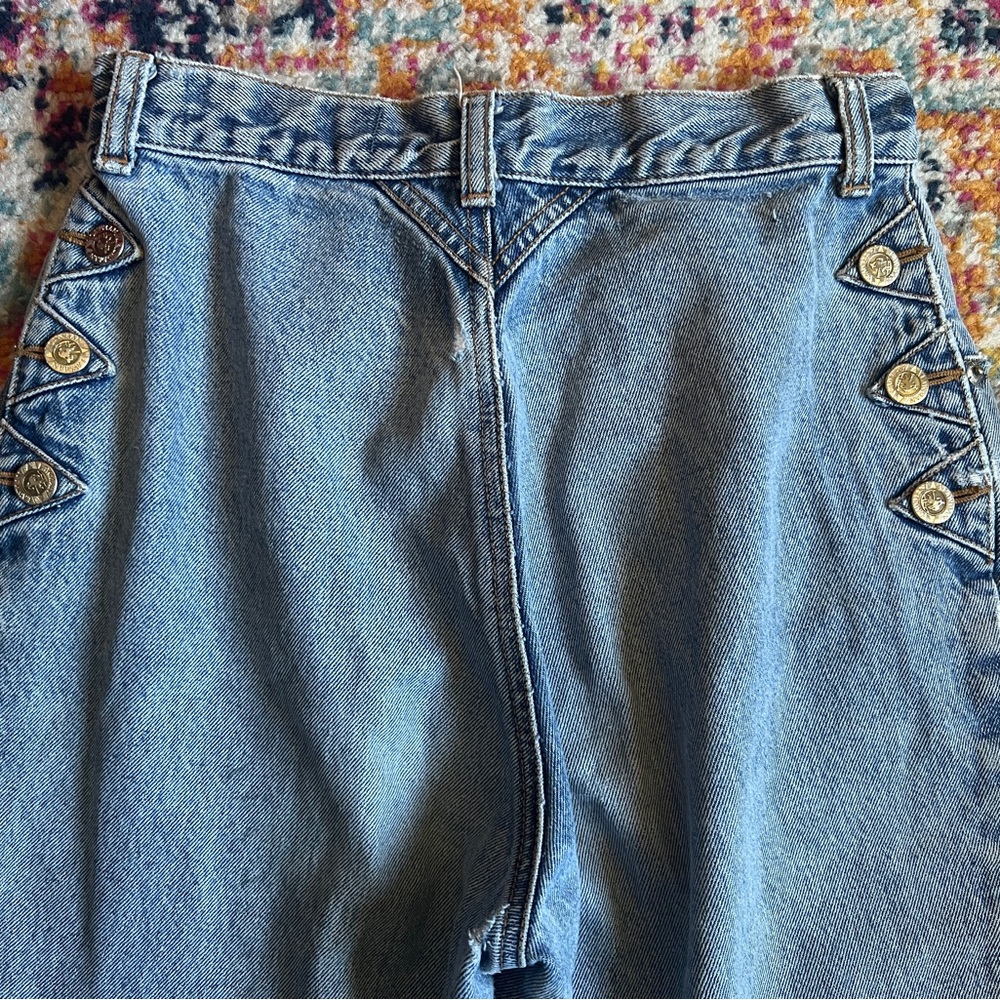High Rise Blue Denim Jeans
